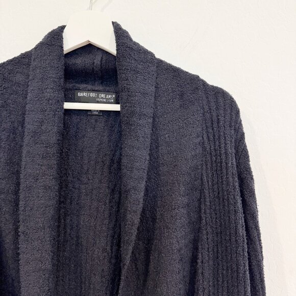 Barefoot Dreams Cozy Chic Lite Open Front Montecito Cardigan Blue 494 Size XL - Picture 2 of 8